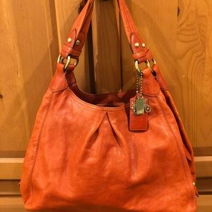 Coach Madison Maggie in burnt orange